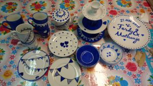 Workshop servies beschilderen